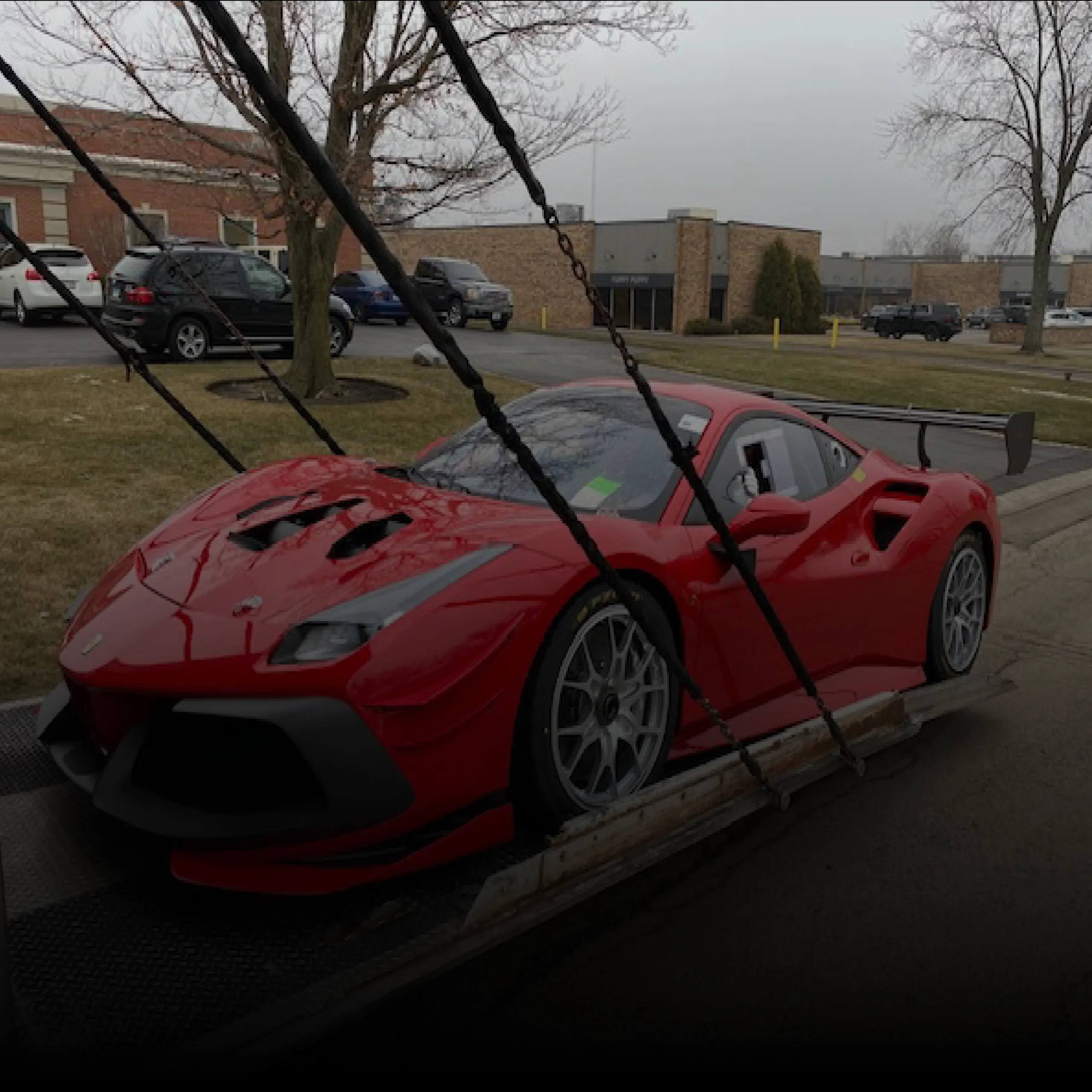 Red Ferrari Car Shipping
